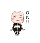 ガイコツタイツ【返信】【ポップアップ】（個別スタンプ：9）