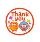 カラフルモンスター♡一年中使えるハンコ（個別スタンプ：6）