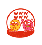 カラフルモンスター♡一年中使えるハンコ（個別スタンプ：23）