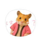 推し活ハムさん(ピンク担)（個別スタンプ：3）