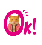 推し活ハムさん(ピンク担)（個別スタンプ：10）