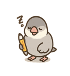 メモる文鳥 おしごと応援セット（個別スタンプ：2）