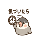 メモる文鳥 おしごと応援セット（個別スタンプ：17）