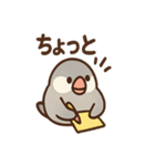 メモる文鳥 おしごと応援セット（個別スタンプ：37）