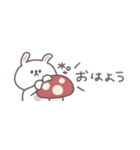 秋のあいさつ◎ちびっこうさぎさん #3（個別スタンプ：10）