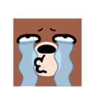 ぶち睨んどる熊【広島弁スタンプ】（個別スタンプ：40）