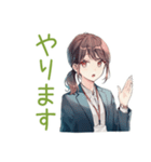 社畜ちゃんの冬★お仕事応援（個別スタンプ：34）