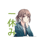 社畜ちゃんの冬★お仕事応援（個別スタンプ：39）