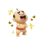 おっちゃんの生態3D（個別スタンプ：9）