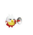 動く 3D擦れうさぎJr.（個別スタンプ：1）