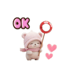 動く！ニットが可愛い こぐま達 日常 冬（個別スタンプ：4）