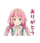 ふんわりかわいい女の子の冬（個別スタンプ：3）