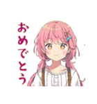 ふんわりかわいい女の子の冬（個別スタンプ：34）