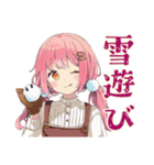 ふんわりかわいい女の子の冬（個別スタンプ：36）