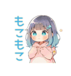 蛙フードパーカーの女の子★癒し（個別スタンプ：28）