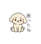 クレヨン画トイプー アプリコット(日常会話（個別スタンプ：24）