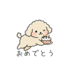 クレヨン画トイプー アプリコット(日常会話（個別スタンプ：38）