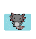 ウーパくん 育成2 ブラック（個別スタンプ：9）