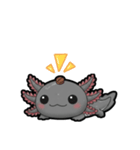 ウーパくん 育成2 ブラック（個別スタンプ：14）