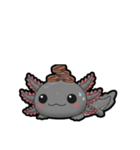 ウーパくん 育成2 ブラック（個別スタンプ：15）