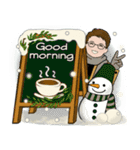 毎年使える冬スタンプ ♡ 男性用（個別スタンプ：2）