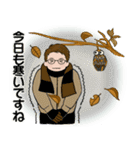 毎年使える冬スタンプ ♡ 男性用（個別スタンプ：10）