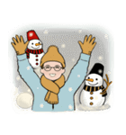 毎年使える冬スタンプ ♡ 男性用（個別スタンプ：20）