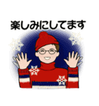 毎年使える冬スタンプ ♡ 男性用（個別スタンプ：31）