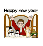 毎年使える冬スタンプ ♡ 男性用（個別スタンプ：37）