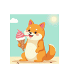 柴犬の新日常5（個別スタンプ：1）