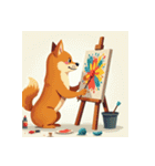 柴犬の新日常5（個別スタンプ：3）