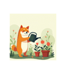 柴犬の新日常5（個別スタンプ：9）