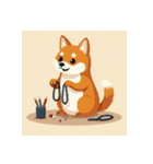 柴犬の新日常5（個別スタンプ：34）