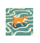 柴犬の新日常5（個別スタンプ：35）