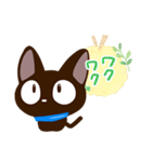 やさしいクロネコ☆色鉛筆飾り（個別スタンプ：30）