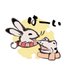 鳥獣戯画【年末年始の巻】（個別スタンプ：1）