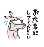 鳥獣戯画【年末年始の巻】（個別スタンプ：15）