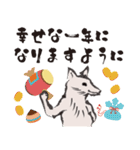 鳥獣戯画【年末年始の巻】（個別スタンプ：33）