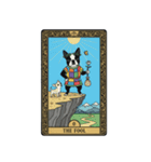 ボストンテリアのタロットカード（個別スタンプ：1）