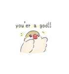 おふざけ文鳥（個別スタンプ：8）