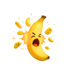 爆笑★3Dフルーツのコミカルスタンプ（個別スタンプ：1）