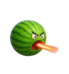 爆笑★3Dフルーツのコミカルスタンプ（個別スタンプ：2）