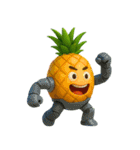 爆笑★3Dフルーツのコミカルスタンプ（個別スタンプ：4）