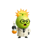 爆笑★3Dフルーツのコミカルスタンプ（個別スタンプ：7）