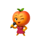 爆笑★3Dフルーツのコミカルスタンプ（個別スタンプ：15）