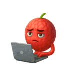 爆笑★3Dフルーツのコミカルスタンプ（個別スタンプ：19）
