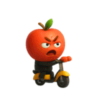 爆笑★3Dフルーツのコミカルスタンプ（個別スタンプ：25）