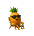 爆笑★3Dフルーツのコミカルスタンプ（個別スタンプ：26）