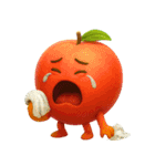 爆笑★3Dフルーツのコミカルスタンプ（個別スタンプ：30）