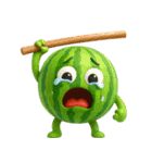 爆笑★3Dフルーツのコミカルスタンプ（個別スタンプ：31）